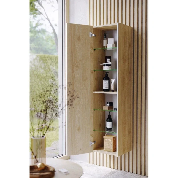 Шкаф-пенал подвесной Aqwella Urban 35 см дуб давос, 35 см - фото 3