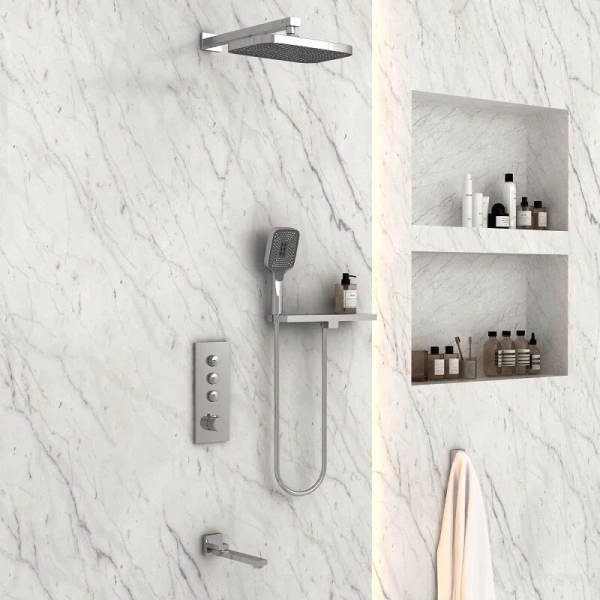 Душевой комплект Vincea хром, душевые комплекты, наборы - фото 2