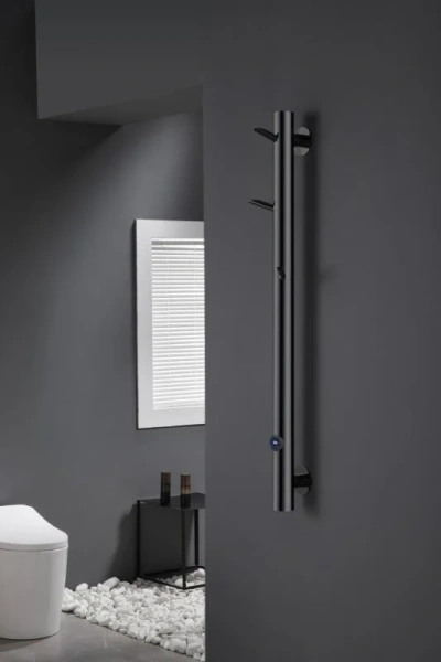 Полотенцесушитель электрический Boheme Oak 20х150 см графит глянцевый - фото 3