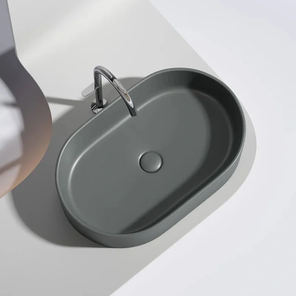 Раковина Ceramica Nova Element 60 см темный антрацит, из санфарфора - фото 7