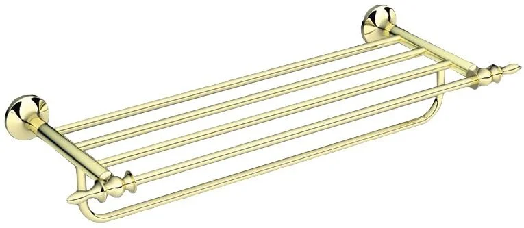 Полка-полотенцедержатель для ванной, золото, Art&Max Bohemia - фото 3