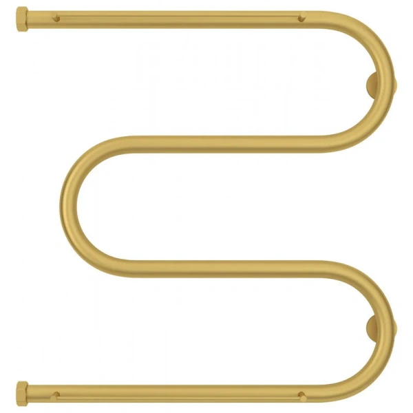 Полотенцесушитель водяной Сунержа М-образный 60x60 см золото матовое - фото 3