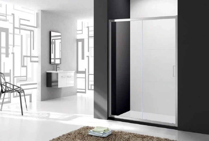 Душевая дверь в нишу Cezares Molveno 160 см с прозрачным стеклом - фото 1