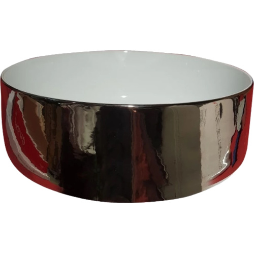 Раковина Artceram Cognac 42 см белая/platino - фото 1