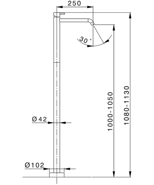 Смеситель для раковины Cisal Less New черный матовый - фото 2