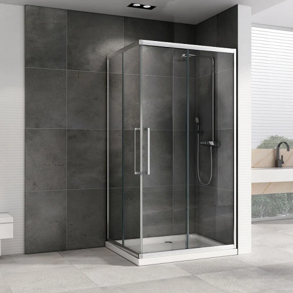 Душевой уголок Abber Schwarzer Diamant 120x90 см профиль хром, 120х90 - фото 5