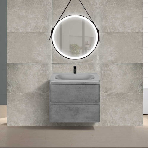 Тумба под раковину подвесная Vincea Vico 58,9 см Beton, подвесная, пристенная - фото 4