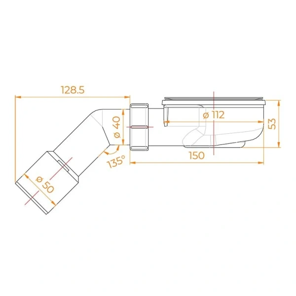 Сифон для поддона RGW E351C-01 графит - фото 2