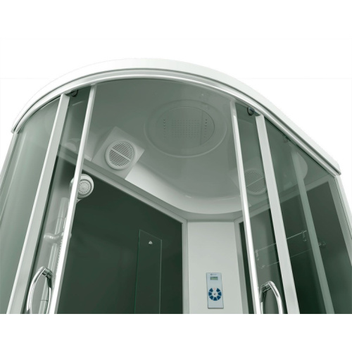 Душевая кабина правосторонняя, задняя стенка чёрная, стекло тонированное, Erlit Comfort ER4512TPR-C4, 120х80 - фото 4