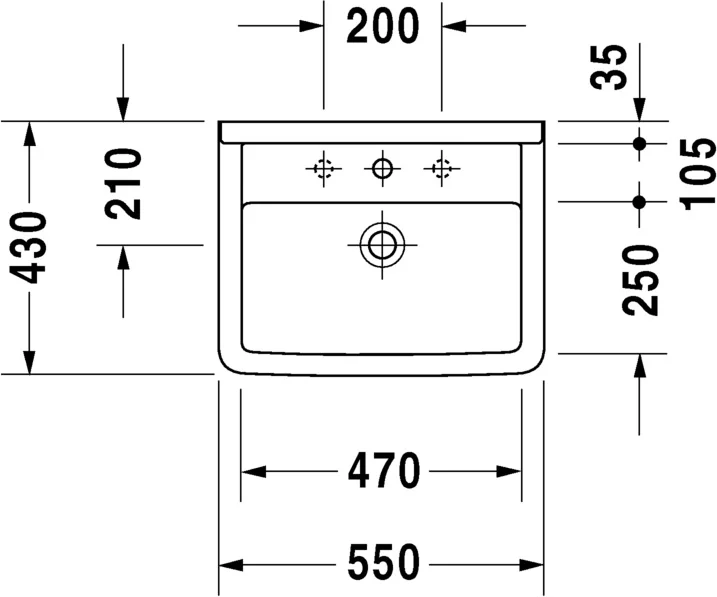 Раковина Duravit Starck 3 0300550000, 55 см - фото 6