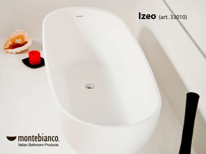 Ванна из литьевого мрамора Montebianco Izeo 33010 170 х 70 см - фото 4
