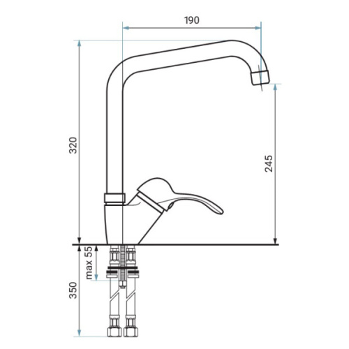 Смеситель для кухни Emmevi Melody 11085 - фото 2