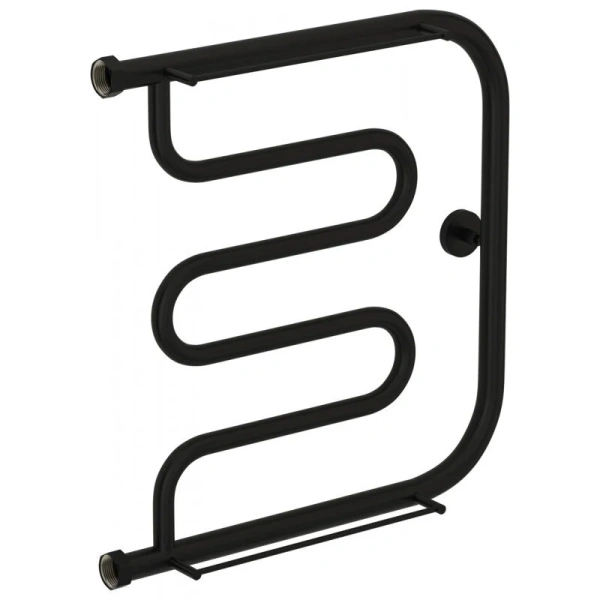 Полотенцесушитель водяной Сунержа Лира+ 50х50 см черный матовый - фото 1