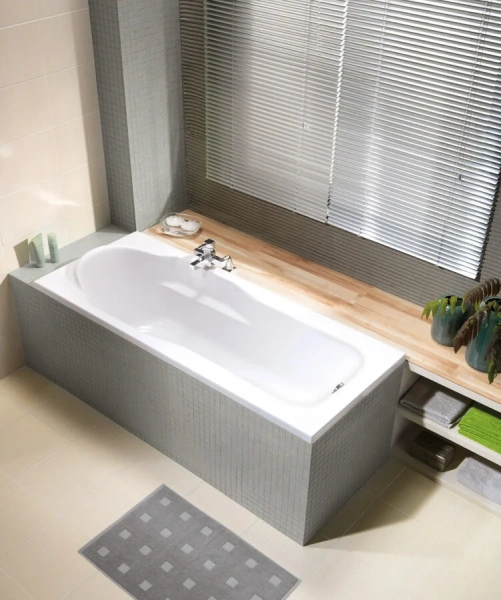 Ванна акриловая Cersanit Santana 63325 170 x 70 см, прямоугольная, белая, без гидромассажа, недорогие - фото 6