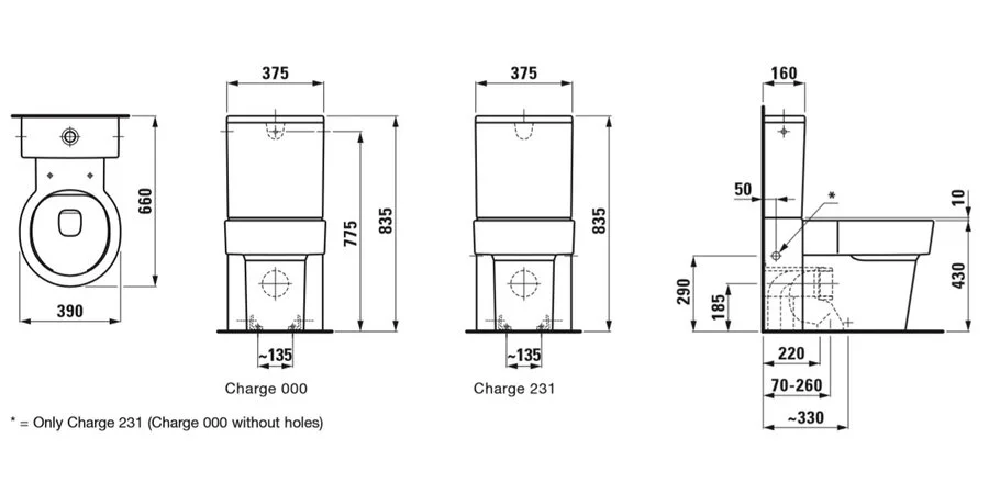 Унитаз компакт Laufen Val 8.2428.1.000.000.1 безободковый - фото 3