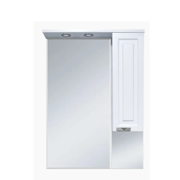 Зеркальный шкаф с подсветкой Misty Терра П-Тер02070 70 см с розеткой - фото 3