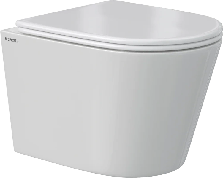 Унитаз подвесной Berges Vita Rimless с сиденьем микролифт - фото 1