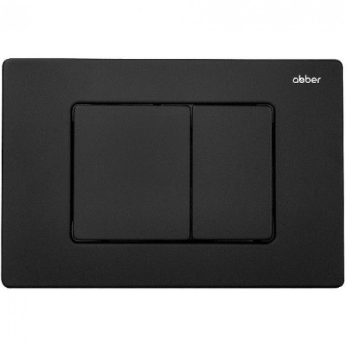 Клавиша смыва Abber черная матовая - фото 1