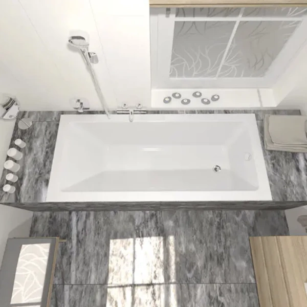 Ванна из искусственного камня Triton Сириус Щ0000067078 180 x 80 см, белая - фото 4