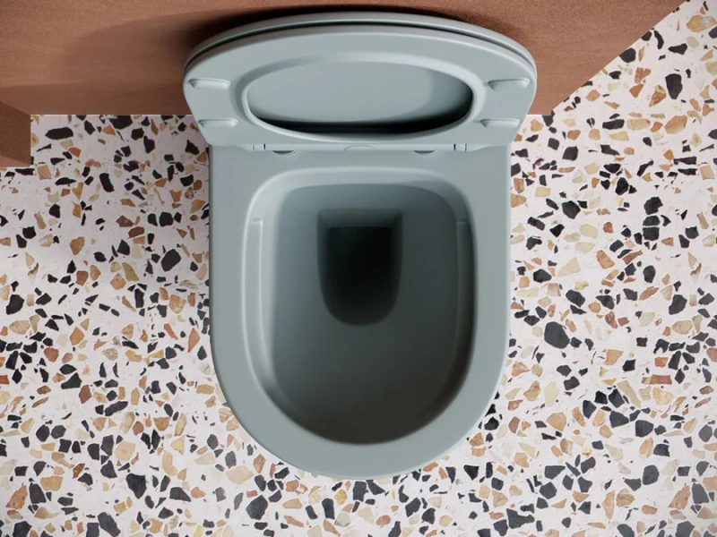 Унитаз подвесной Ceramica Nova Balearica антрацит, без бачка, со скрытым бачком - фото 4