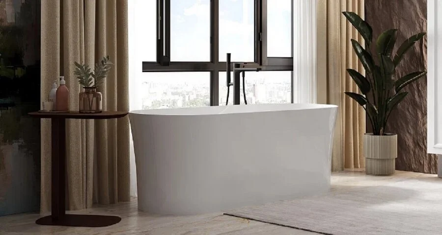 Ванна из искусственного камня Belux Берген Бг-1700, 4810924288974, 170 x 70 см, белый - фото 1