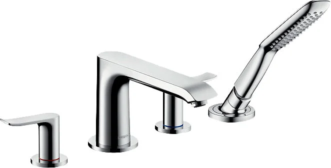 Смеситель для ванны Hansgrohe Metris 31442000 с душевой лейкой - фото 3