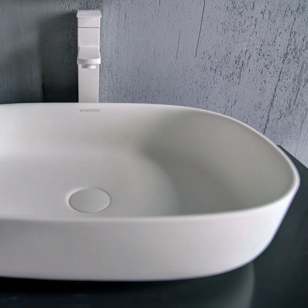 Раковина Montebianco Conca 54 см белая матовая, в наличии - фото 9