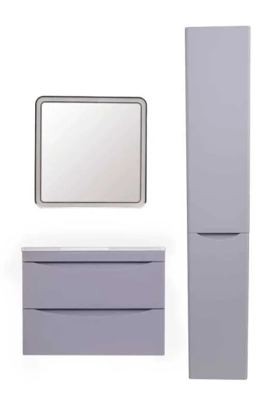 Тумба под раковину подвесная Style Line Бергамо 70 см антискрейтч, моноблок - фото 5