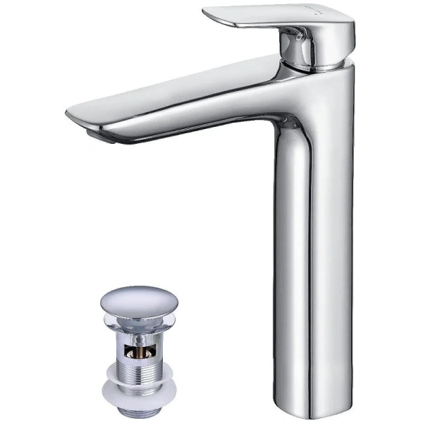 Смеситель для раковины Акватек Вега AQ1005 с донным клапаном - фото 1