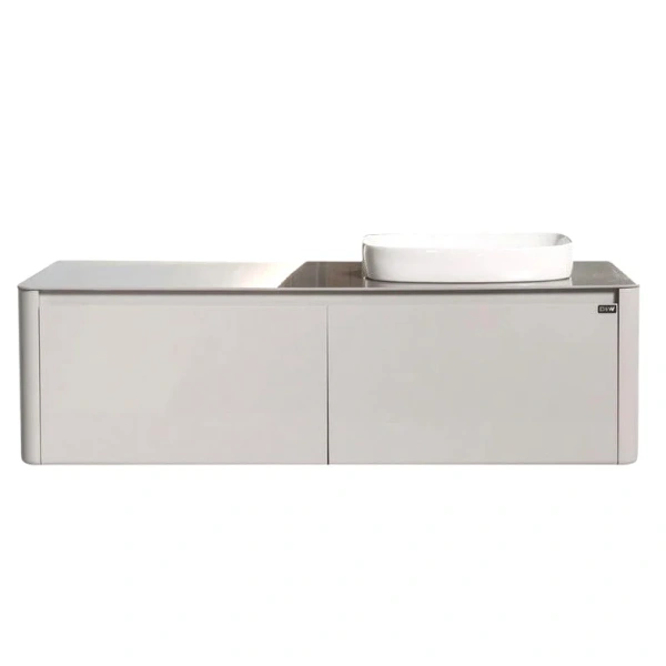 Тумба с раковиной подвесная Black&White Universe 140 см правосторонняя, в наличии - фото 2