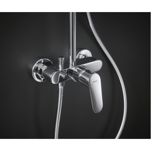 Душевая стойка Hansgrohe Crometta E с однорычажным смесителем, без излива - фото 5