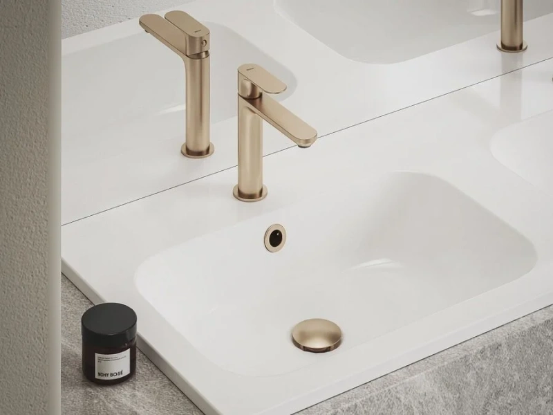 Смеситель для раковины Ravak Eleganta розовое золото, золото - фото 4