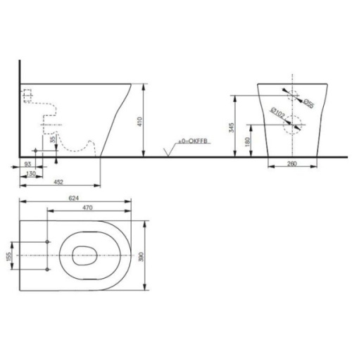 Унитаз напольный TOTO MH CW163Y - фото 4
