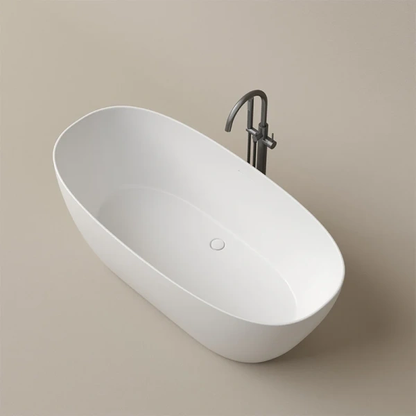 Aкриловая ванна Sancos Oval FB21 отдельностоящая, 170 х 80 см, белый, отдельностоящие - фото 7