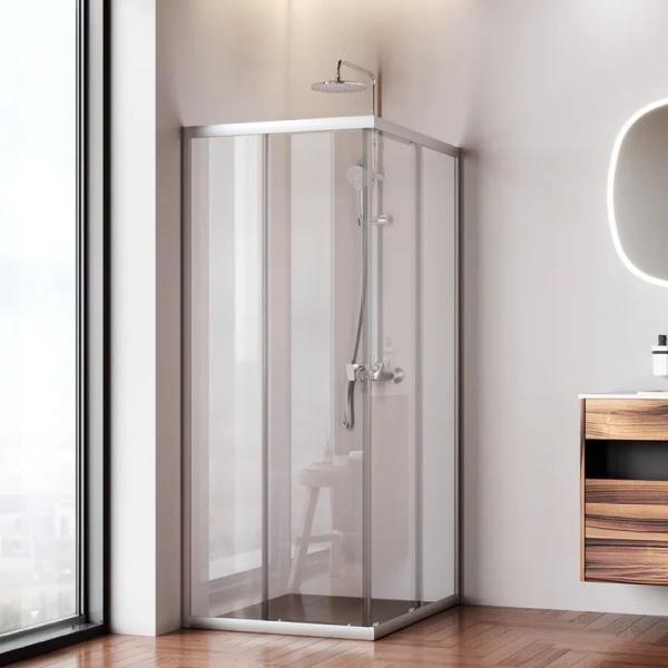 Душевой уголок Am.Pm Sunny 100x80 см хром матовый - фото 1