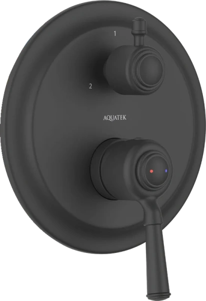 Смеситель для душа Акватек Классик черный - фото 1