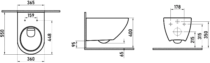 Унитаз с инсталляцией BERGES Puma клавиша хром глянец, с инсталляцией index_4 - фото 14