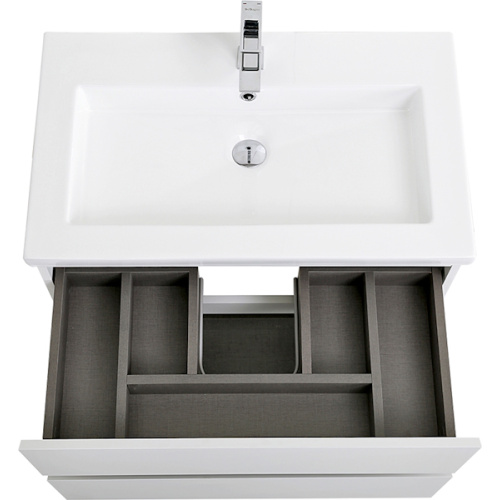 Тумба под раковину подвесная BelBagno Kraft 75 см Bianco Opaco - фото 4