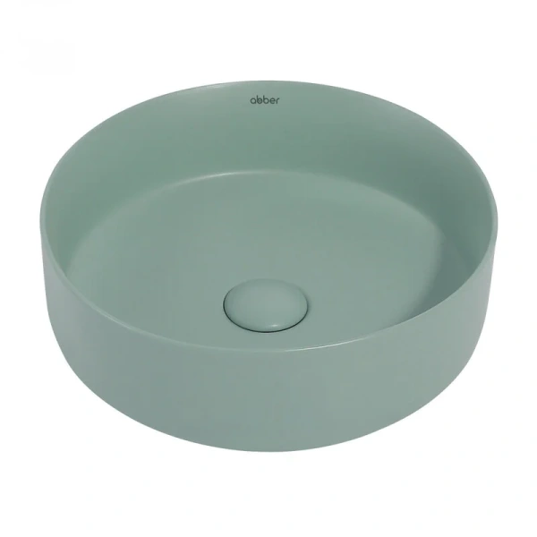 Раковина Abber Bequem 36 см светло-зеленая матовая - фото 1