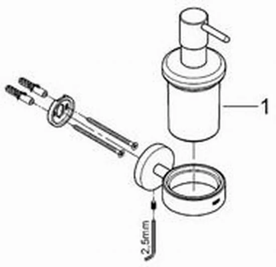 Дозатор для мыла Grohe Essentials с держателем, хром, комбинированные - фото 3