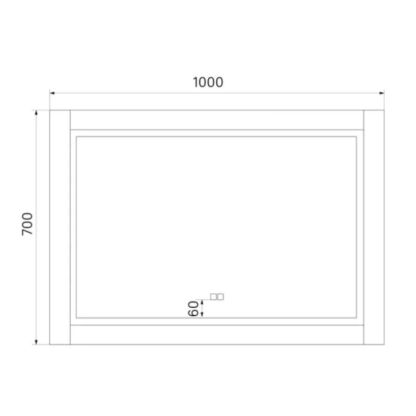 Зеркало с подсветкой IDDIS Oxford 100 см прямоугольное, нет в наличии - фото 2