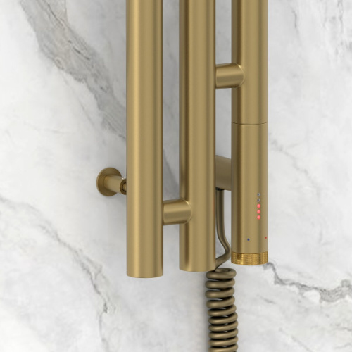 Полотенцесушитель электрический Сунержа Терция 3.0 10.6х150 см правый золотой шелк - фото 2