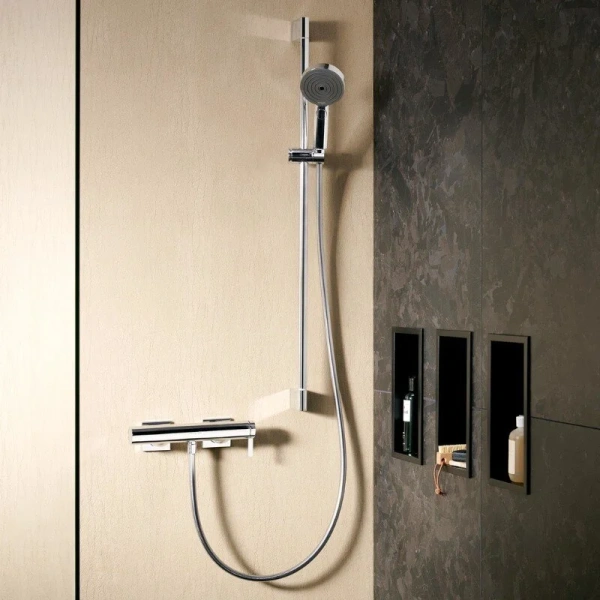 Смеситель для душа Hansgrohe Tecturis E хром, настенные - фото 6