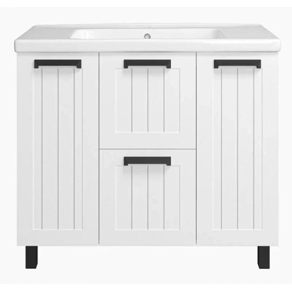 Тумба с раковиной напольная Misty Спарта 100 см ЛДСП