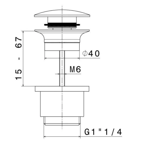 Донный клапан Kerama Marazzi Ole потертая бронза - фото 2