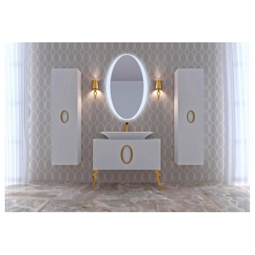 Тумба со стеклянной столешницей  без раковины, с 2 ножками, 100см. La Beaute SAVOIE index_3 - фото 7