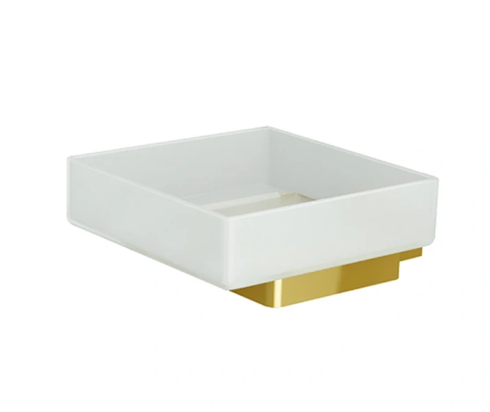 Мыльница WasserKRAFT Sauer глянцевое золото - фото 1