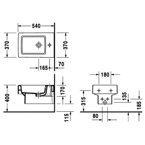 Биде подвесное Duravit Vero 2239150000 - фото 3
