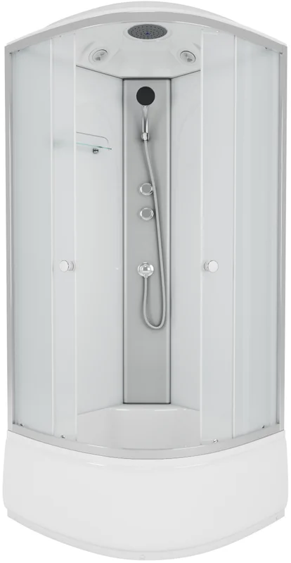 Душевая кабина Niagara Eco 7 100х100 см профиль серебро - фото 1