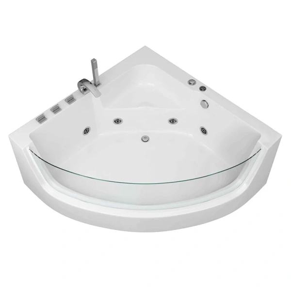 Ванна акриловая Grossman 150x150 см гидромассажная - фото 3